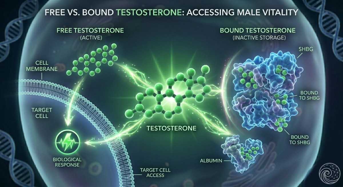 Porovnanie voľného a viazaného testosterónu